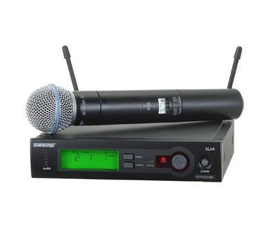 Микрофон SHURE SLX24/BETA58 проф.радиосистема.
